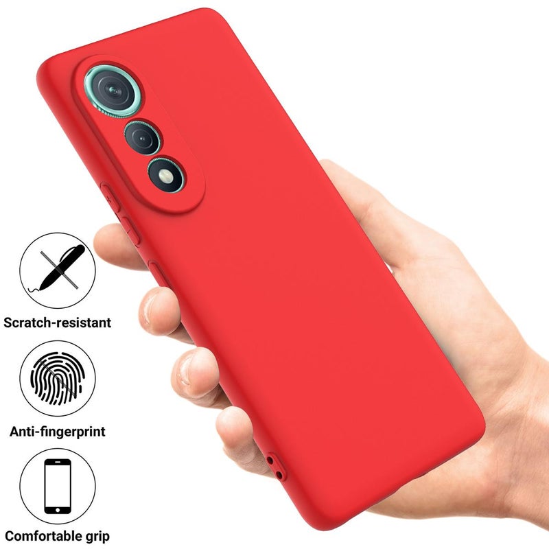For Tecno Pova Curve 5G Solid Color Liquid Silicone Dropproof Full Coverage Phone Case(Red) - Image 2